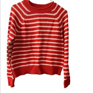 Banana Republic Red/Pink round Neck Sweater